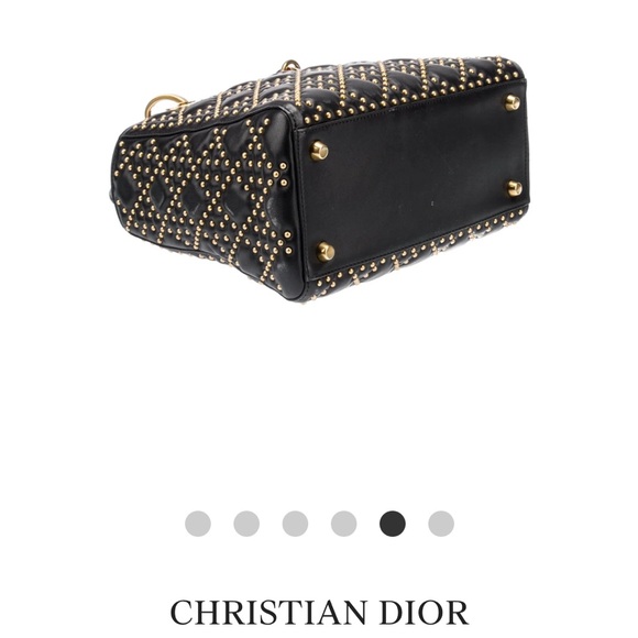 CHRISTIAN DIOR Medium Studded Supple Lady Dior Bag - Picture 11 of 11